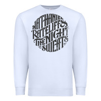White nathaniel rateliff müsïc Premium Sweatshirt - linhVisuals