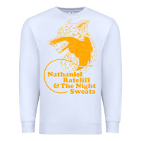 White nathaniel rateliff müsïc Premium Sweatshirt - linhVisuals