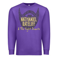Purple nathaniel rateliff müsïc Premium Sweatshirt - linhVisuals