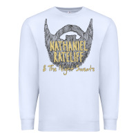 White nathaniel rateliff müsïc Premium Sweatshirt - linhVisuals
