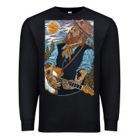 Black nathaniel rateliff müsïc Premium Sweatshirt - linhVisuals