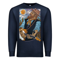 Navy nathaniel rateliff müsïc Premium Sweatshirt - linhVisuals