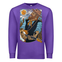 Purple nathaniel rateliff müsïc Premium Sweatshirt - linhVisuals