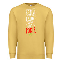 Antique Gold poker card player believe in something Premium Sweatshirt - linhVisuals