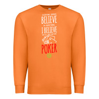 Carrot poker card player believe in something Premium Sweatshirt - linhVisuals