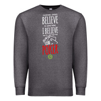 Charcoal Heather poker card player believe in something Premium Sweatshirt - linhVisuals