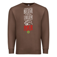 Chestnut poker card player believe in something Premium Sweatshirt - linhVisuals