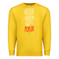 Lemon poker card player believe in something Premium Sweatshirt - linhVisuals