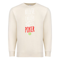 Sandshell poker card player believe in something Premium Sweatshirt - linhVisuals
