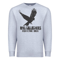 Heather Grey noel gallagher's high flying birds classic Premium Sweatshirt - linhVisuals