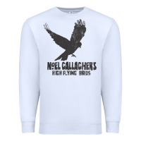 White noel gallagher's high flying birds classic Premium Sweatshirt - linhVisuals