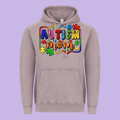 Autism Mom Vintage Hoodie Designed By Lillyallendesigns