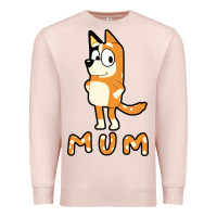 Pale Pink bluey mom Premium Sweatshirt - linhVisuals