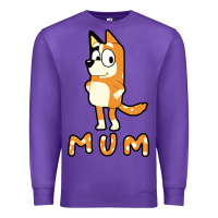 Purple bluey mom Premium Sweatshirt - linhVisuals