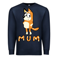 Navy bluey mom Premium Sweatshirt - linhVisuals