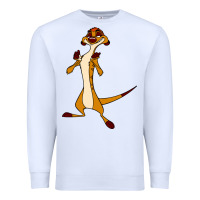 White Timon Funny Premium Sweatshirt - linhVisuals
