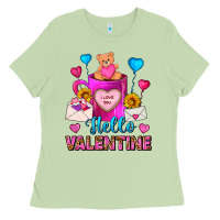 Matcha hello valentine valentines day coffee mug Ladies Tee - FaDigitalArtStudio