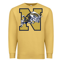 Antique Gold navy midshipmen Premium Sweatshirt - linhVisuals