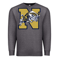 Charcoal Heather navy midshipmen Premium Sweatshirt - linhVisuals