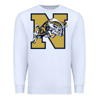 White navy midshipmen Premium Sweatshirt - linhVisuals