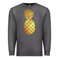 Charcoal Heather gold pineapple Premium Sweatshirt - linhVisuals