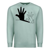Rabbit Hand Shadow Premium Sweatshirt | Teevron