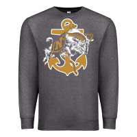 Charcoal Heather navy midshipmen Premium Sweatshirt - linhVisuals