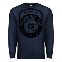 Navy what goes up must come down Premium Sweatshirt - linhVisuals