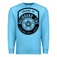Ocean Blue what goes up must come down Premium Sweatshirt - linhVisuals