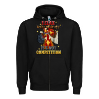 Black relax were all crazy its not competition Zipper Hoodie - JahusDesignShop