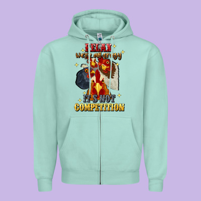 Relax Were All Crazy Its Not Competition Zipper Hoodie Designed By Jahusdesignshop