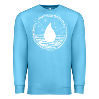 Ocean Blue magic  the gathering kaldheim islands symbol Premium Sweatshirt - linhVisuals