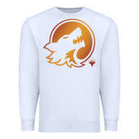 White magic the gathering hunt emblem Premium Sweatshirt - linhVisuals