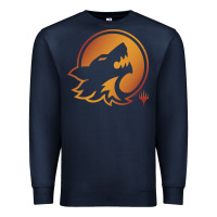 Navy magic the gathering hunt emblem Premium Sweatshirt - linhVisuals