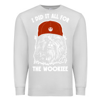 Dove Grey i did it all for the wookiee Premium Sweatshirt - linhVisuals
