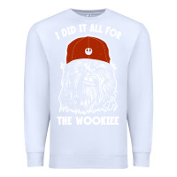 White i did it all for the wookiee Premium Sweatshirt - linhVisuals