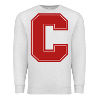 Oatmeal Heather cornell big red Premium Sweatshirt - linhVisuals
