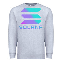 Heather Grey solana cryptocurrency solana Premium Sweatshirt - linhVisuals