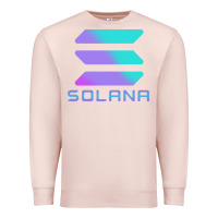Pale Pink solana cryptocurrency solana Premium Sweatshirt - linhVisuals