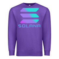 Purple solana cryptocurrency solana Premium Sweatshirt - linhVisuals
