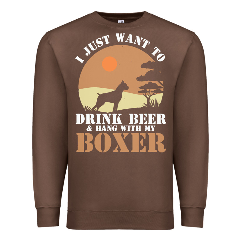 Boxer Beer Dog Lover T  Shirt Boxer Beer Dog Lover T  Shirt Premium Sweatshirt by linhVisuals | Teevron