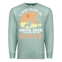 Seafoam boxer beer dog lover t  shirt boxer beer dog lover t  shirt Premium Sweatshirt - linhVisuals