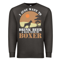 Smoke boxer beer dog lover t  shirt boxer beer dog lover t  shirt Premium Sweatshirt - linhVisuals