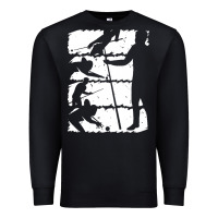 Black billiards gift t  shirt pool cue snooker table billiard t  shirt Premium Sweatshirt - linhVisuals