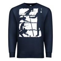 Navy billiards gift t  shirt pool cue snooker table billiard t  shirt Premium Sweatshirt - linhVisuals