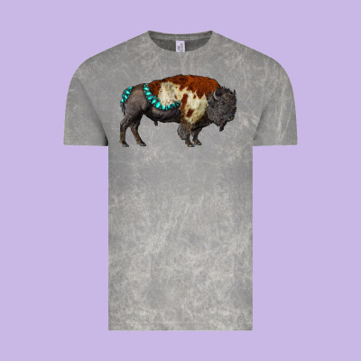 Gemstone Bison Vintage Tee Designed By Ranaportraitstore