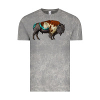 Cloud Rock gemstone bison Vintage Tee - RanaPortraitStore