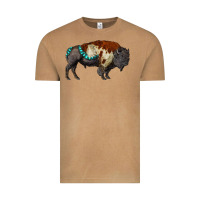 Vintage Camel gemstone bison Vintage Tee - RanaPortraitStore