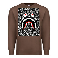 Chestnut Bape Shark Army Premium Sweatshirt - linhVisuals