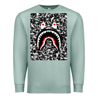 Seafoam Bape Shark Army Premium Sweatshirt - linhVisuals